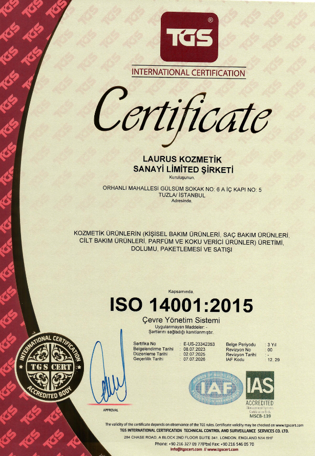 iso 14001 2015 tr