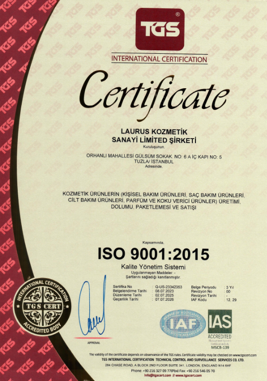 iso 9001 2015 tr